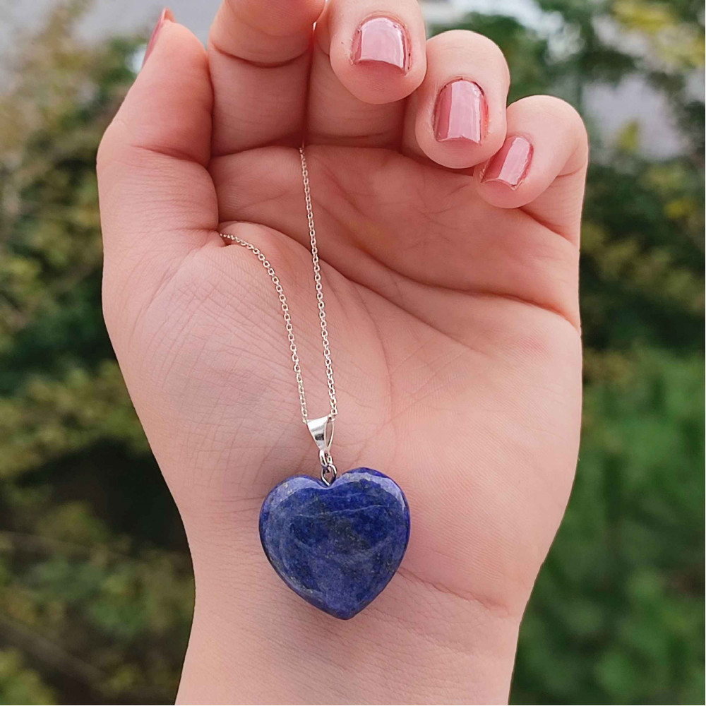 Lapis lazuli heart deals pendant